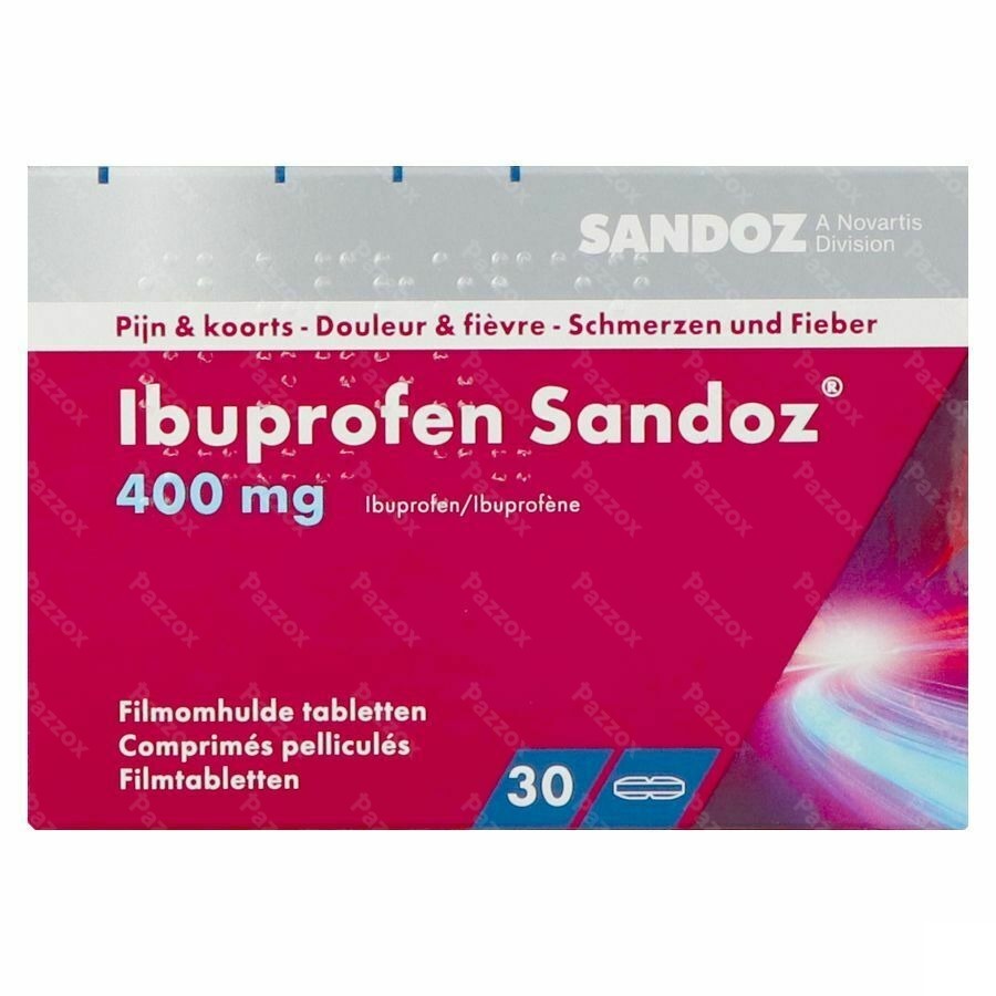 Ibuprofen Sandoz 400mg Filmomh Tabl 30
