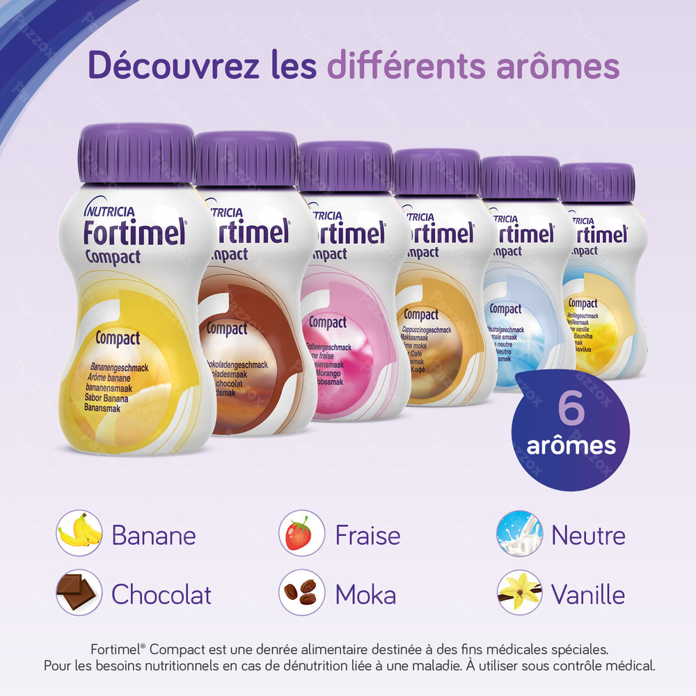 Fortimel Compact Fraise Bouteilles 4x125ml