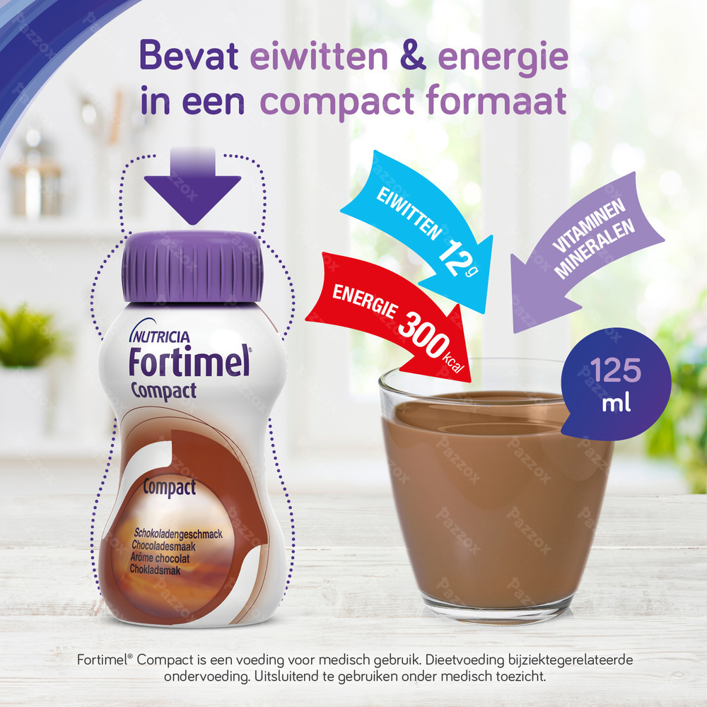 Fortimel Compact Banaan Flesjes 4x125ml