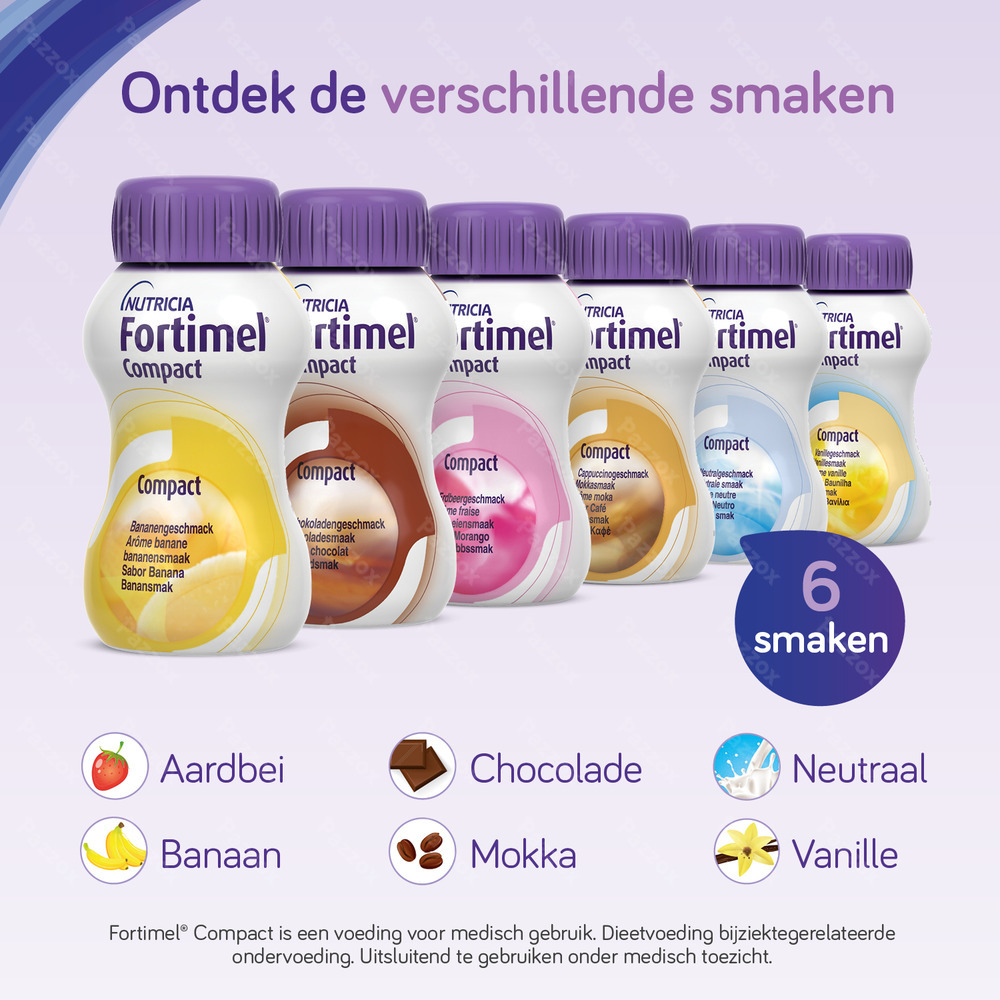 Fortimel Compact Banaan Flesjes 4x125ml