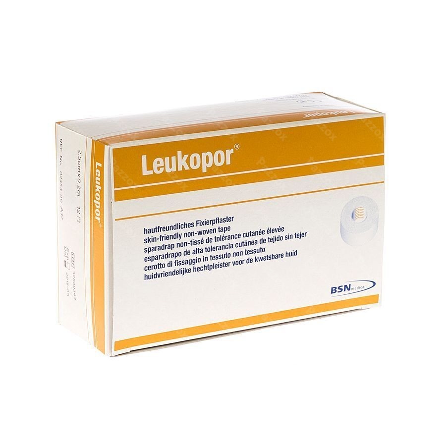 Leukopor A/allergie Rouleau 2,50cmx9,2m 12 245400