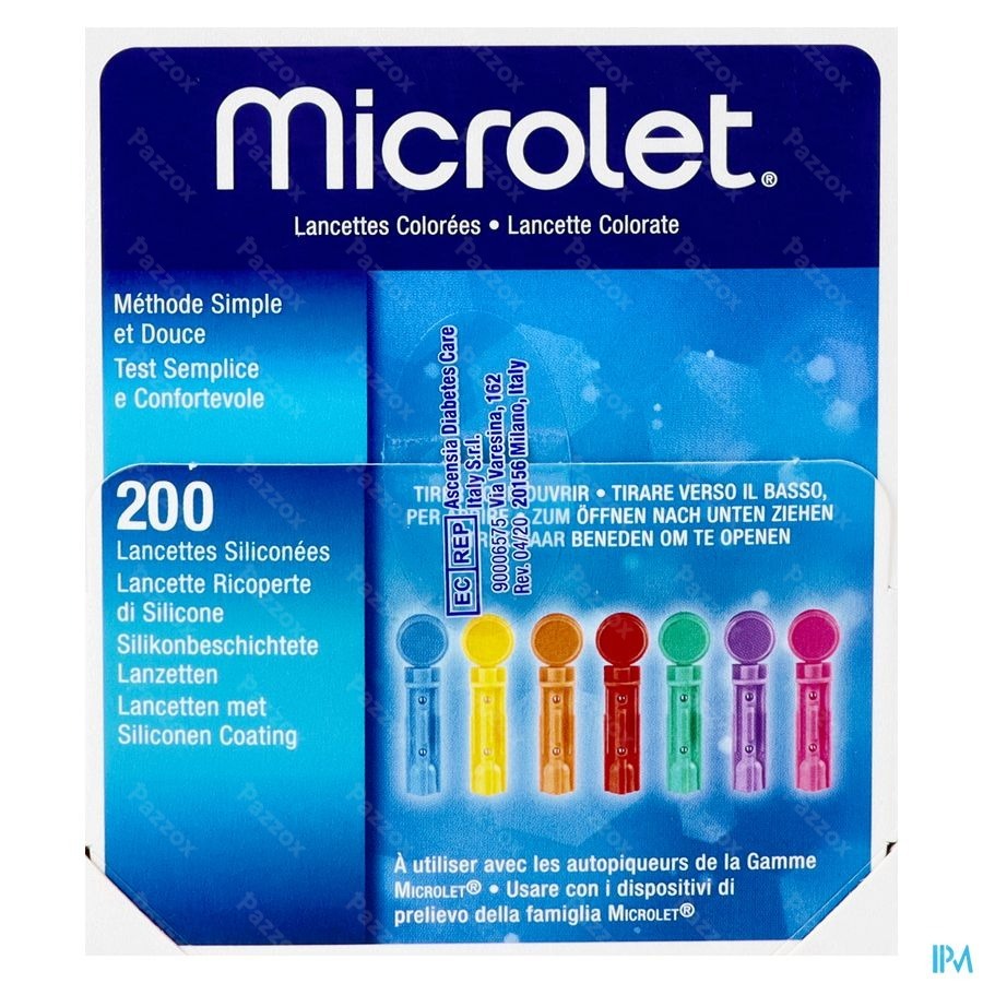 Bayer Microlet Lancettes Ster Couleur 200