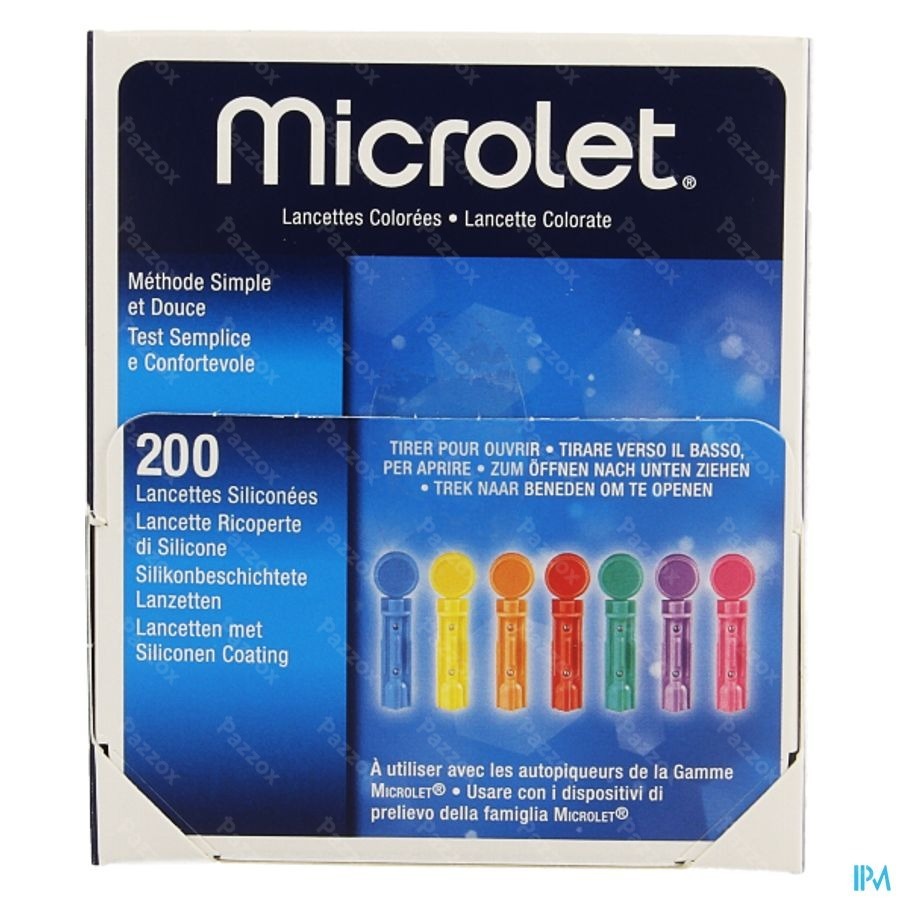 Bayer Microlet Lancettes Ster Couleur 200
