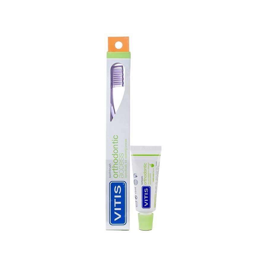 Vitis Orthodontic Acces Tandenborstel + 15 ml Tandpasta