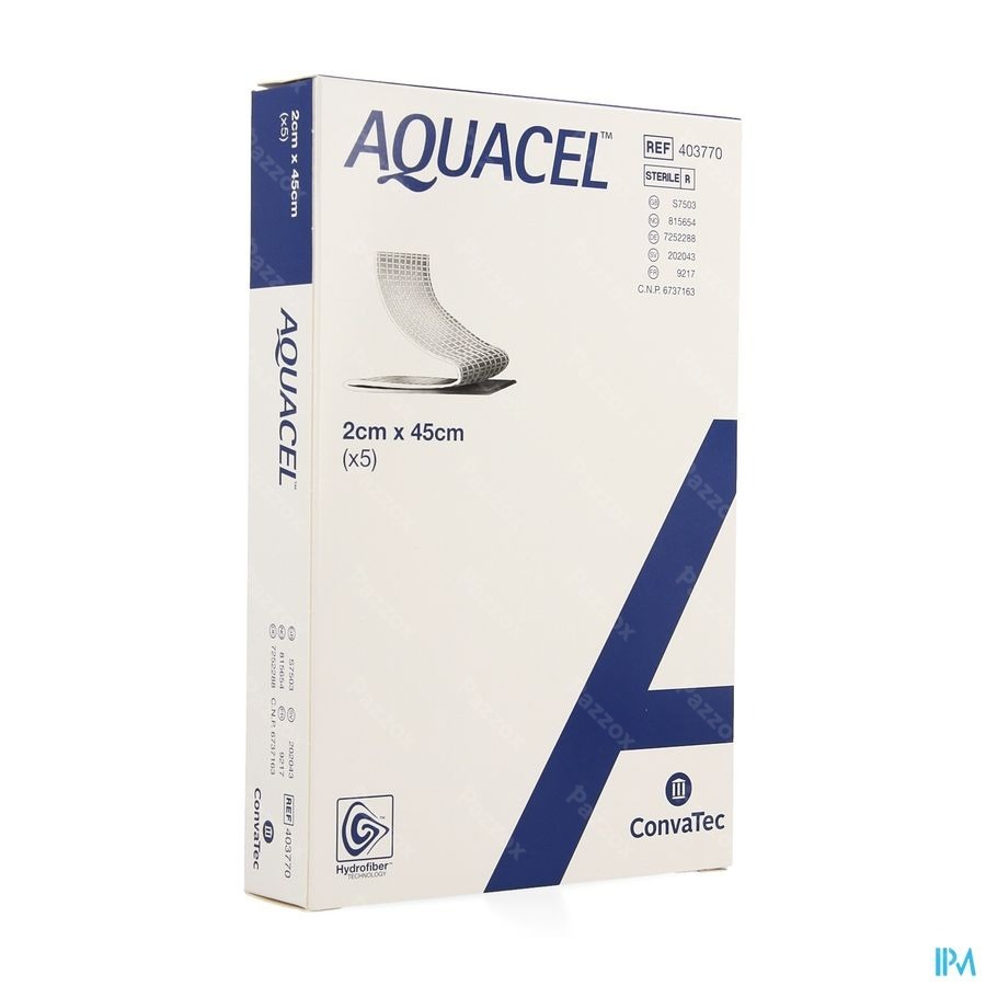 Aquacel Pans Hydrofiber+renfort Fibre 2x45cm 5