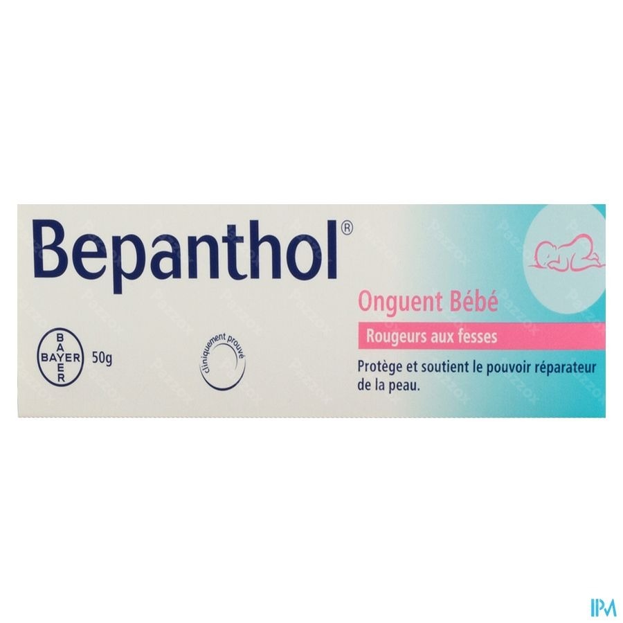 Bepanthol Onguent Bébé - Fesses Rouges Et Mamelons  Irrités 50g
