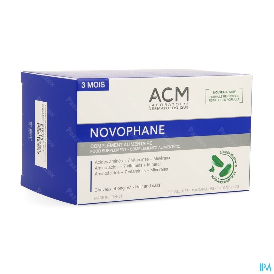 ACM Novophane Voedingssupplement Haar en Nagels 180 Capsules