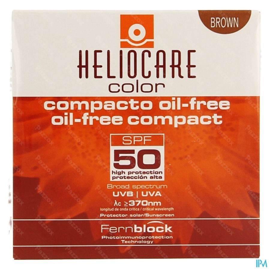 Heliocare Compact Getinte Zonnecrème Olievrij SPF50+ Bruin 10g