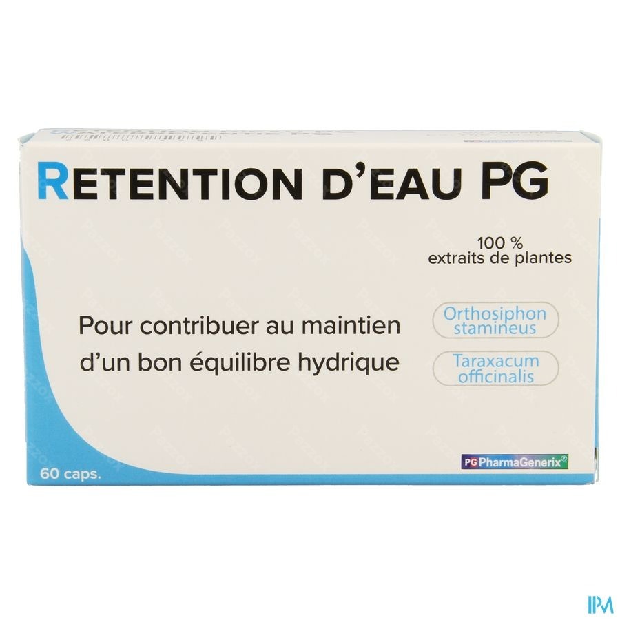 Retention D'eau Pg Pharmagenerix Caps 60