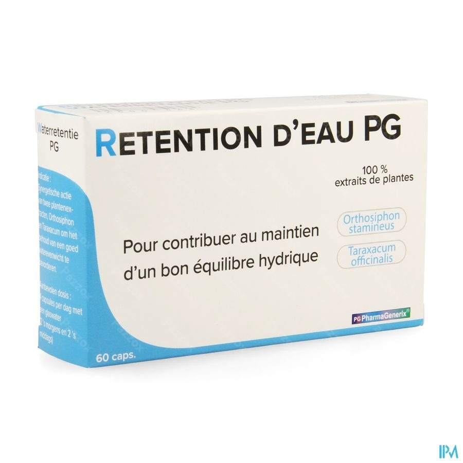 Retention D'eau Pg Pharmagenerix Caps 60