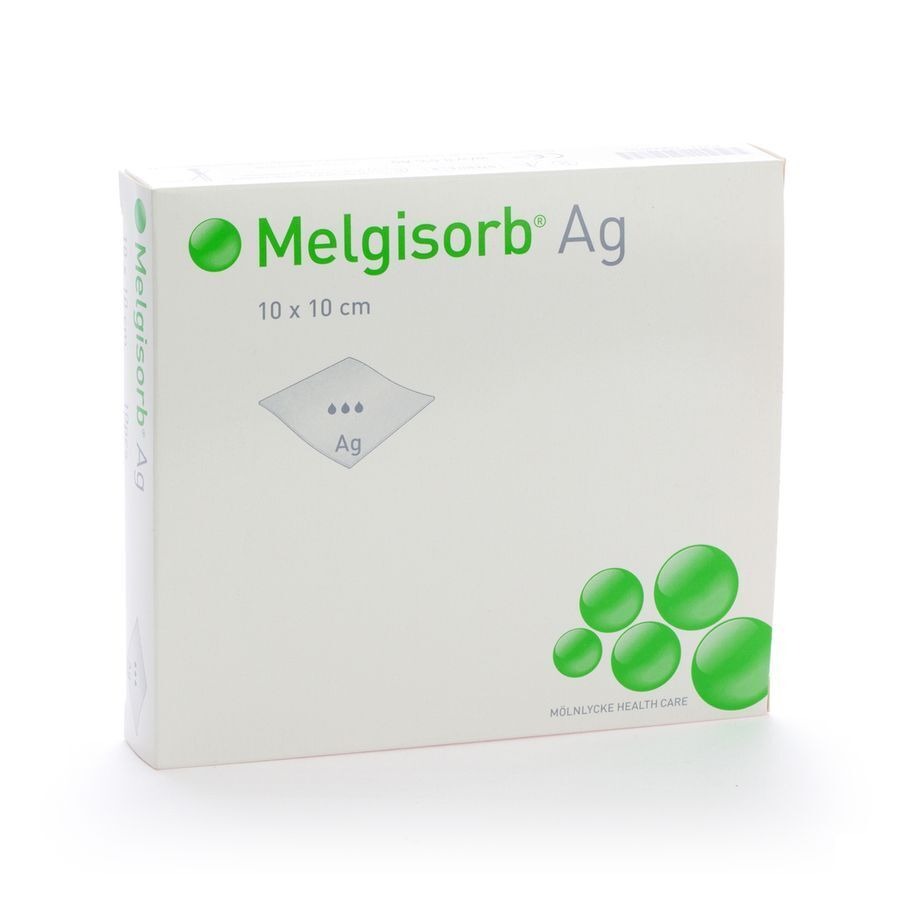 Melgisorb Ag Cp Ster 10x10cm 10 256100