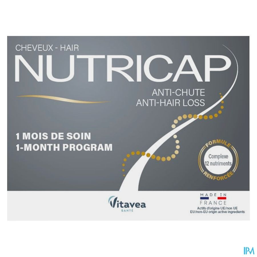Nutricap Antichute 3mois+1 Grat.gel 120+60 Promo
