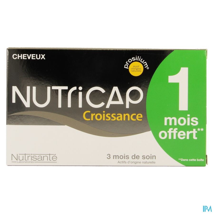Nutricap Antichute 3mois+1 Grat.gel 120+60 Promo