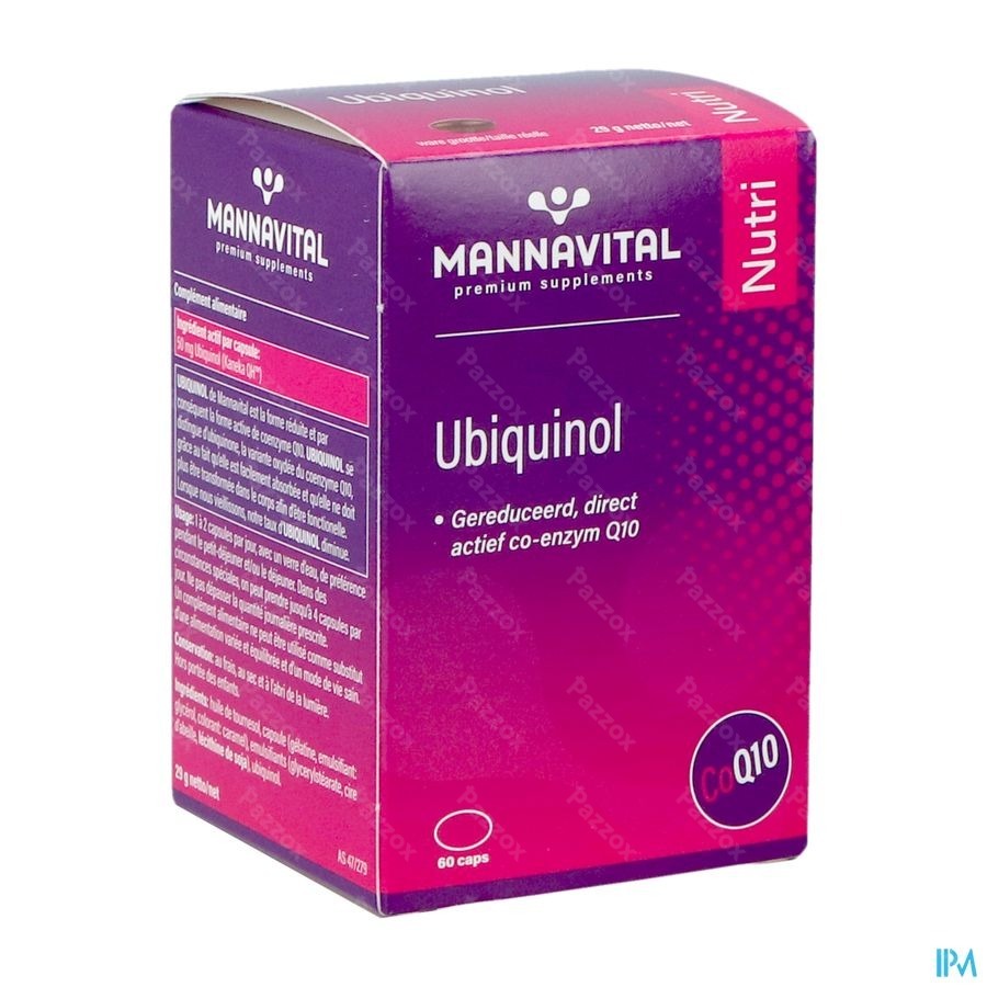 Mannavital Ubiquinol 60 Capsules