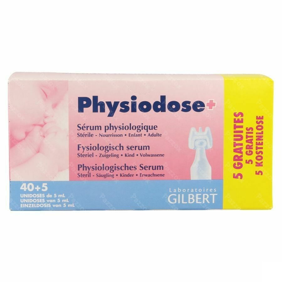 Physiodose Serum Physio Ud Ster 40x5ml+5 Gratuit