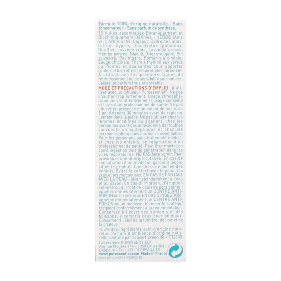 Puressentiel Diffusion Respi. Complexe Fl 30ml