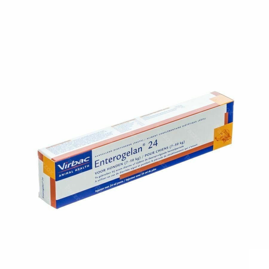 Enterogelan 24 Pasta Doseerspuit Hond en Kat 24ml