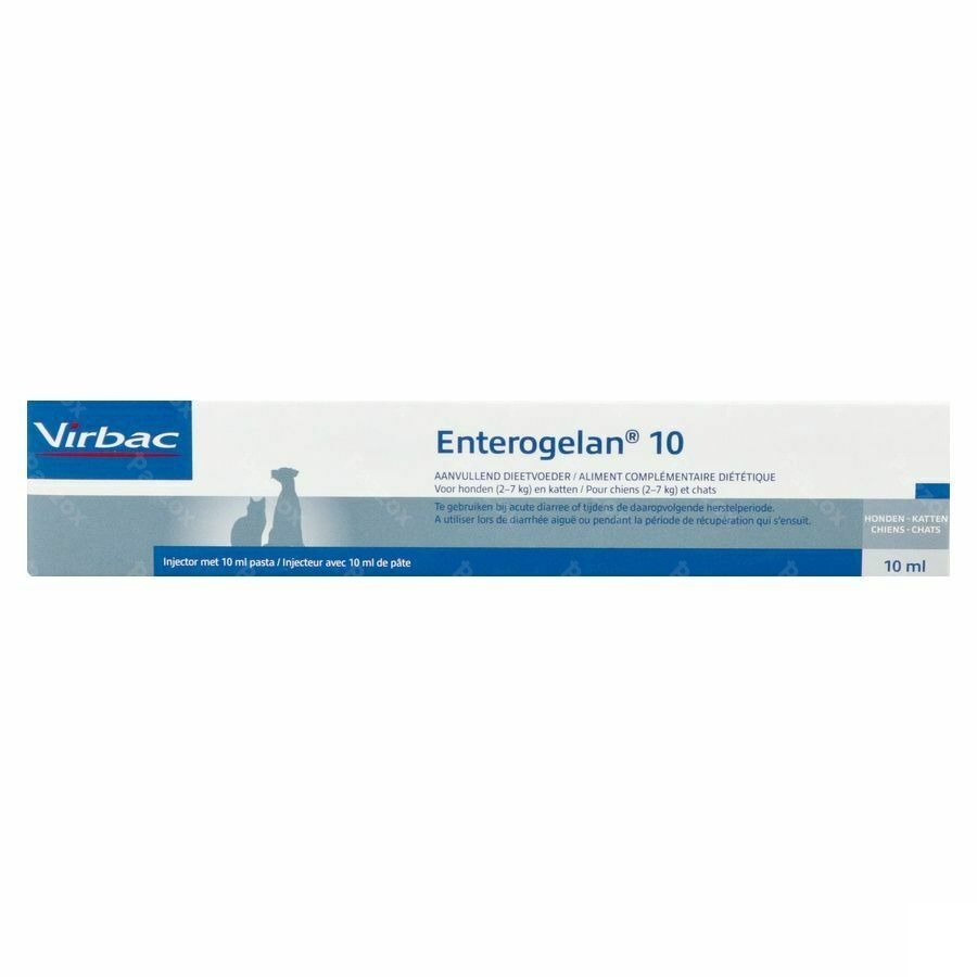 Enterogelan 10 Pasta Doseerspuit Hond en Kat 10ml