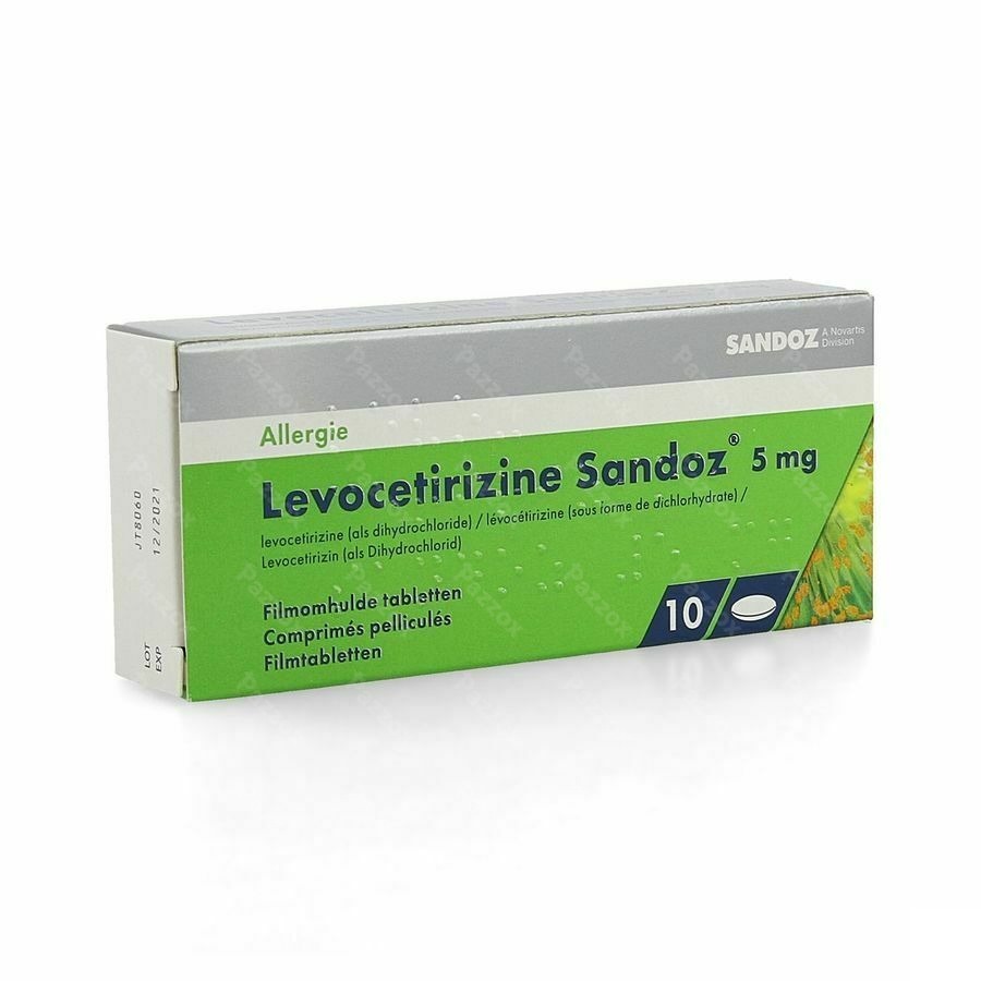 Levocetirizine Sandoz 5mg 10 Tabletten