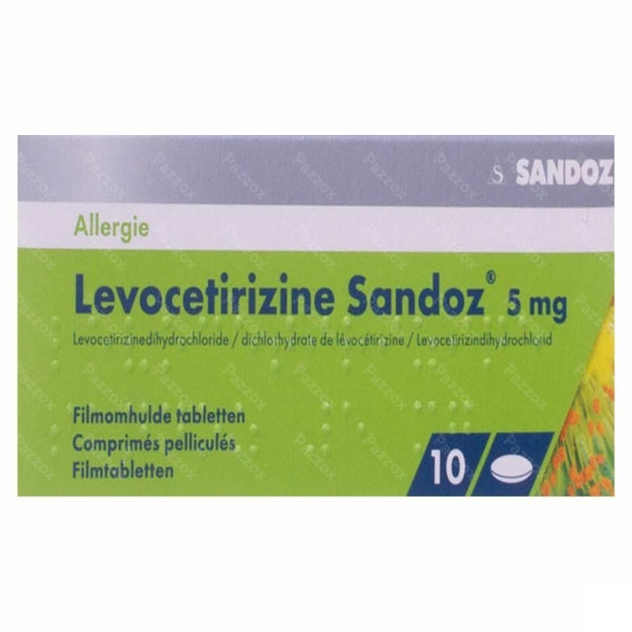 Levocetirizine Sandoz 5mg 10 Tabletten