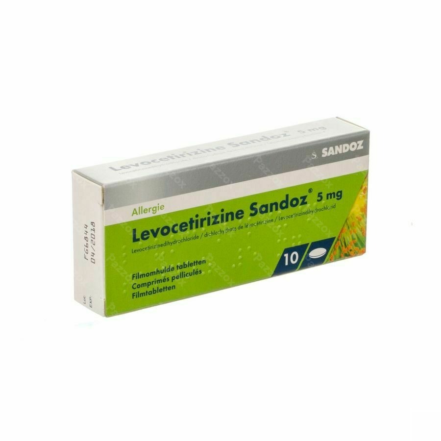 Levocetirizine Sandoz 5mg 10 Tabletten