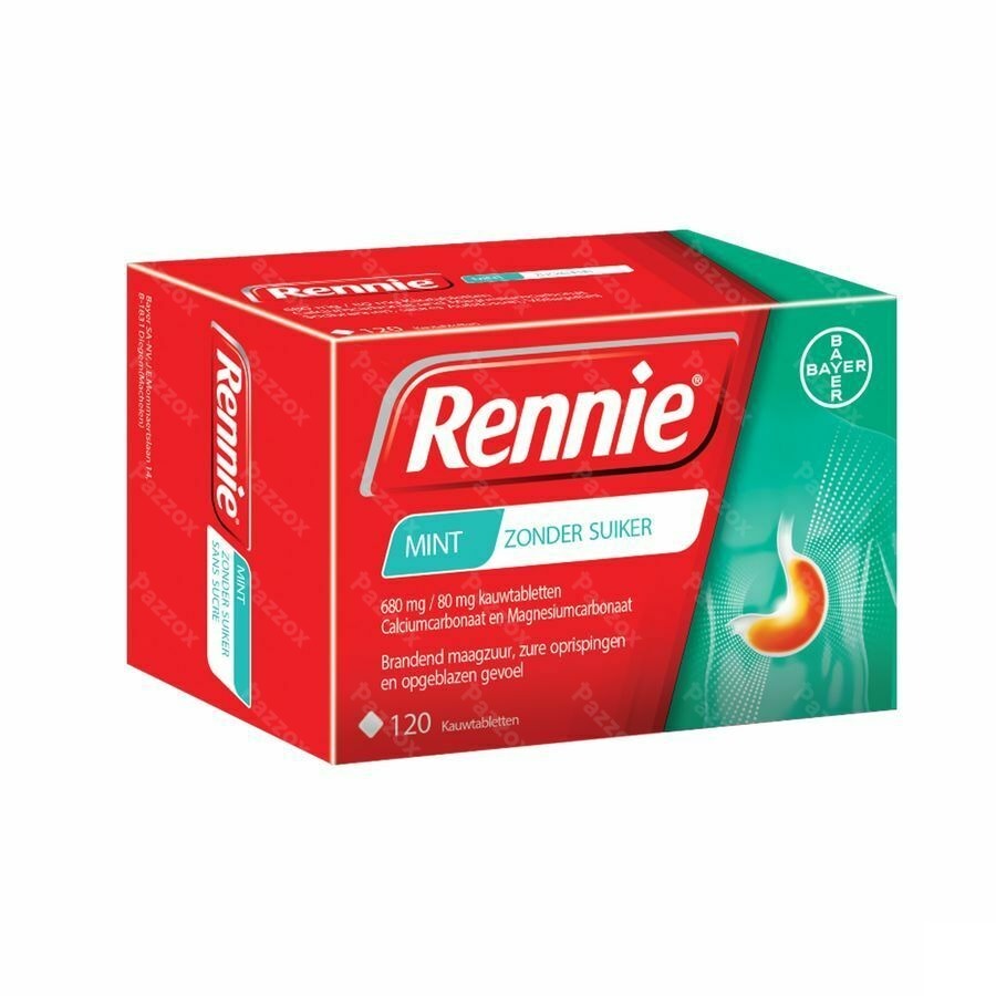 Rennie Zonder Suiker Pastilles 120