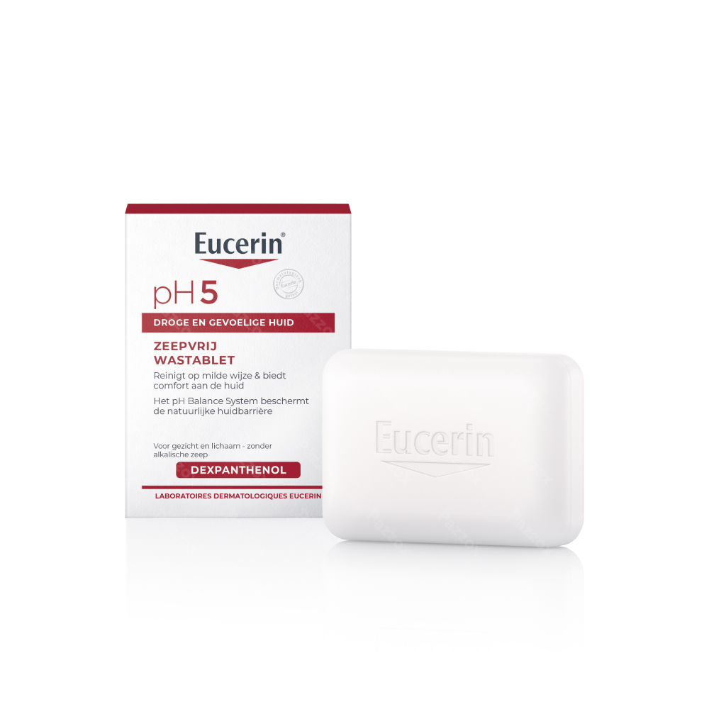 Eucerin pH5 Zeepvrije Wastablet Droge en Gevoelige Huid 100g