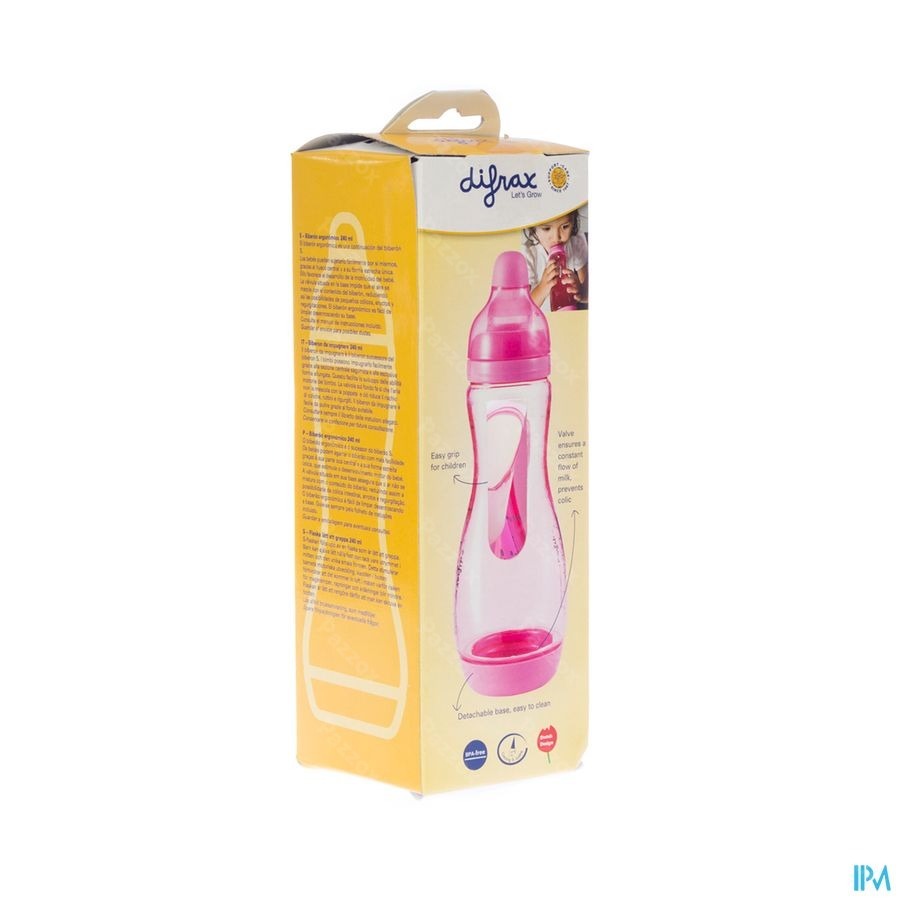 Difrax Biberon Poignee Grande 250ml 193