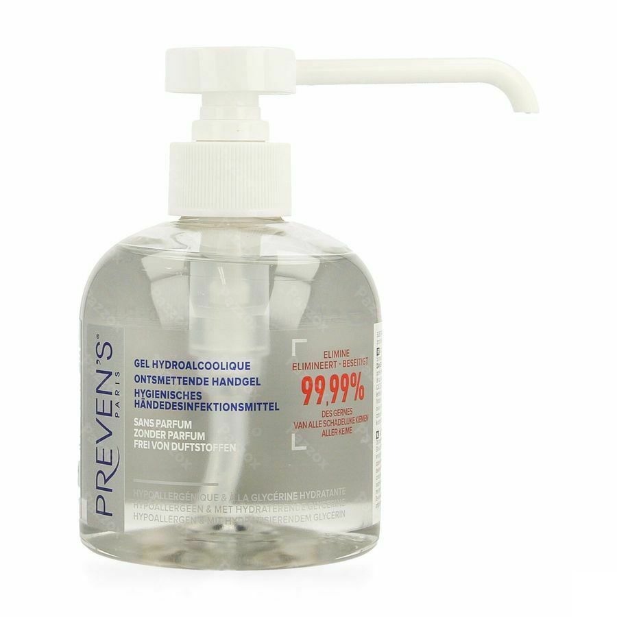 Preven's Gel Mains Hydro Alcool. Fl 300ml + Pompe