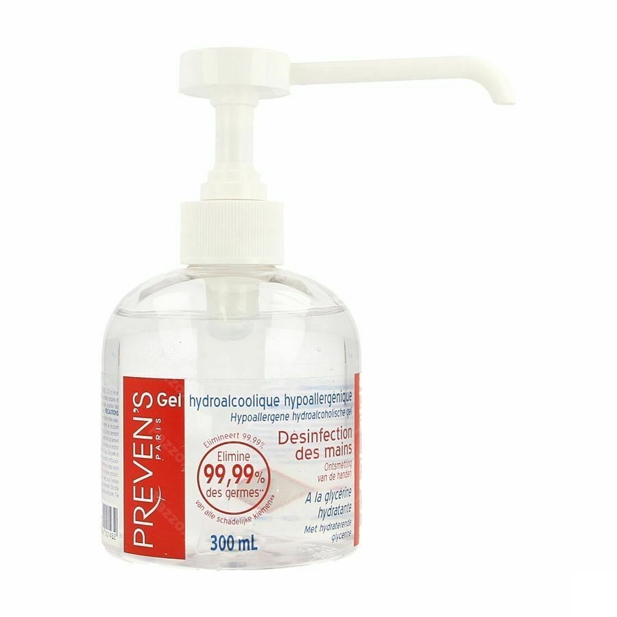 Preven's Gel Mains Hydro Alcool. Fl 300ml + Pompe