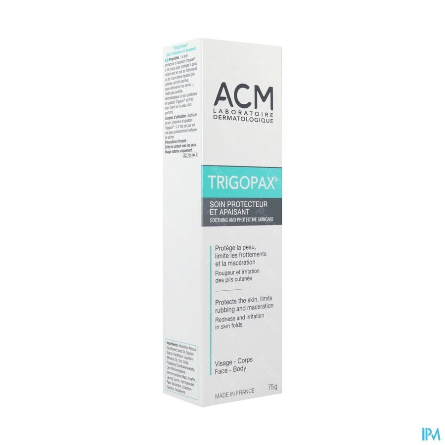 Trigopax Soin Protecteur Apaisant Creme Tube 75ml