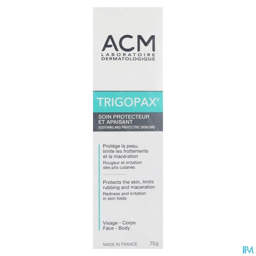 Trigopax Soin Protecteur Apaisant Creme Tube 75ml