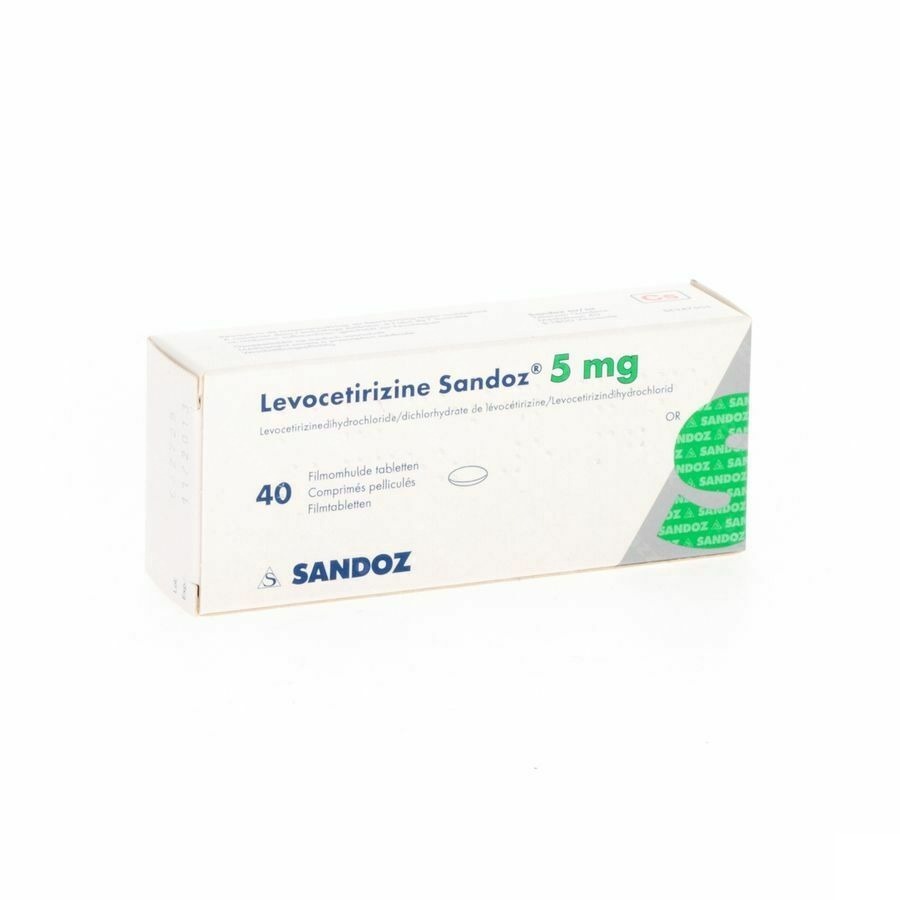 Levocetirizine Sandoz 5mg 40 Tabletten
