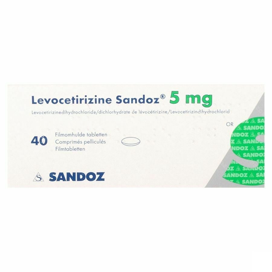 Levocetirizine Sandoz 5mg 40 Tabletten
