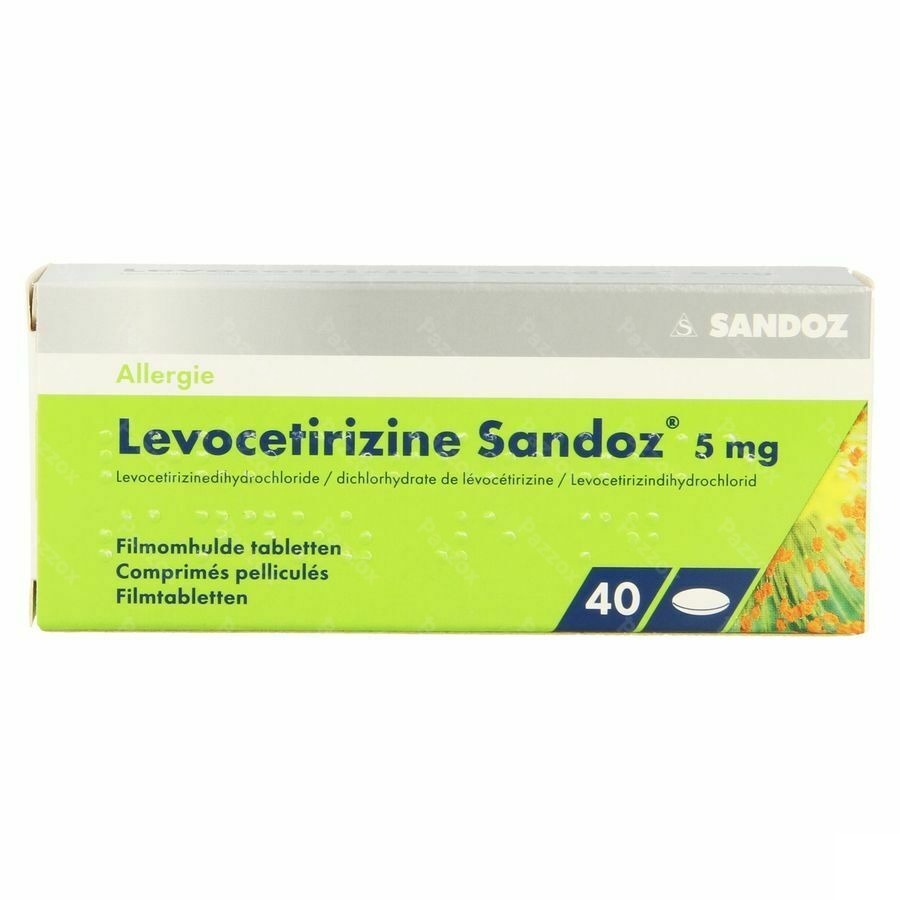Levocetirizine Sandoz 5mg 40 Tabletten