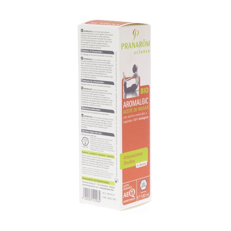 Aromalgic Huile Massage Fl Pompe 100ml