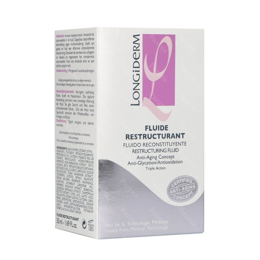 Longiderm Fluide Restructurant Visage Tube 50ml