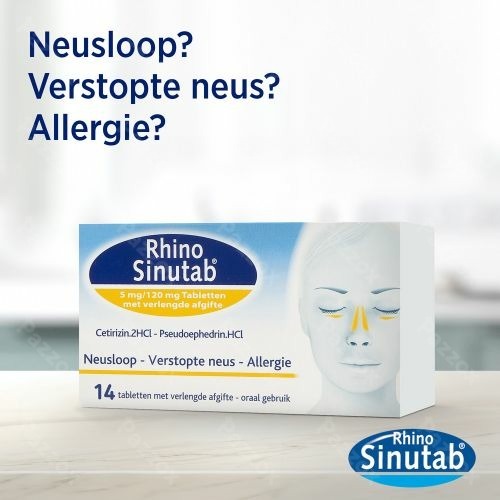 RhinoSinutab 120mg/5mg 14 Tabletten