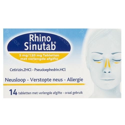 RhinoSinutab 120mg/5mg 14 Tabletten