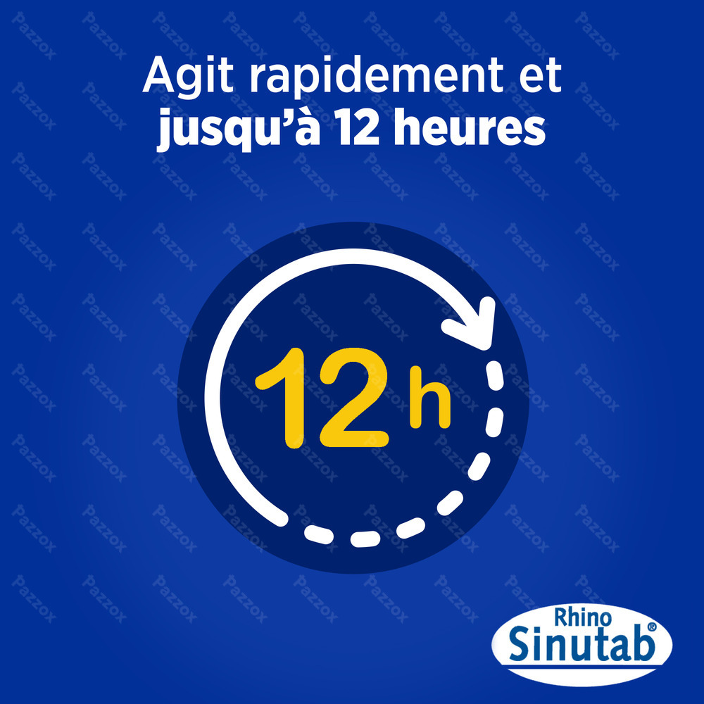 RhinoSinutab 120mg/5mg 14 Comprimés