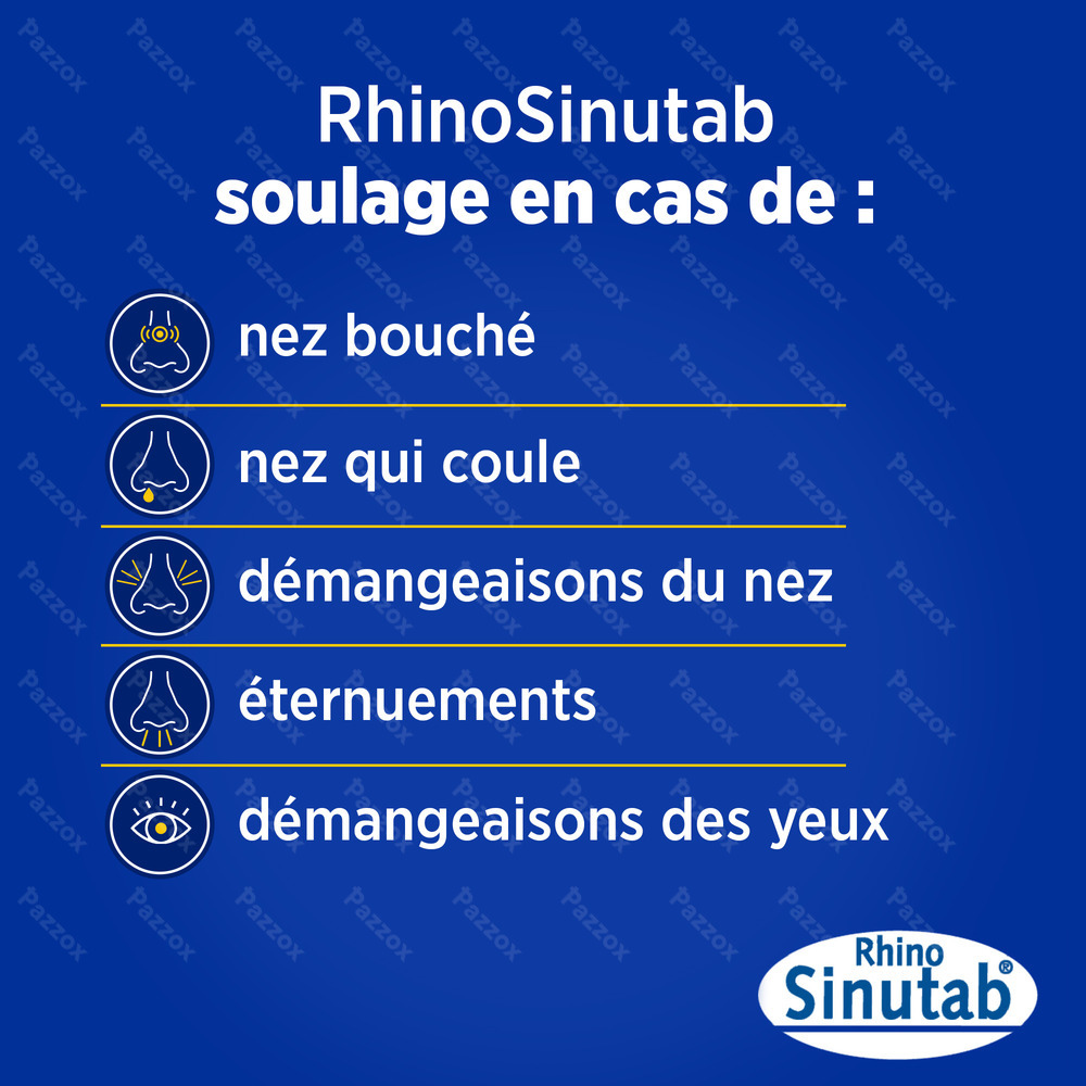 RhinoSinutab 120mg/5mg 14 Comprimés