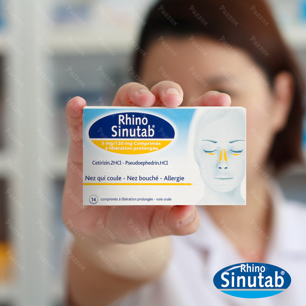 RhinoSinutab 120mg/5mg 14 Comprimés