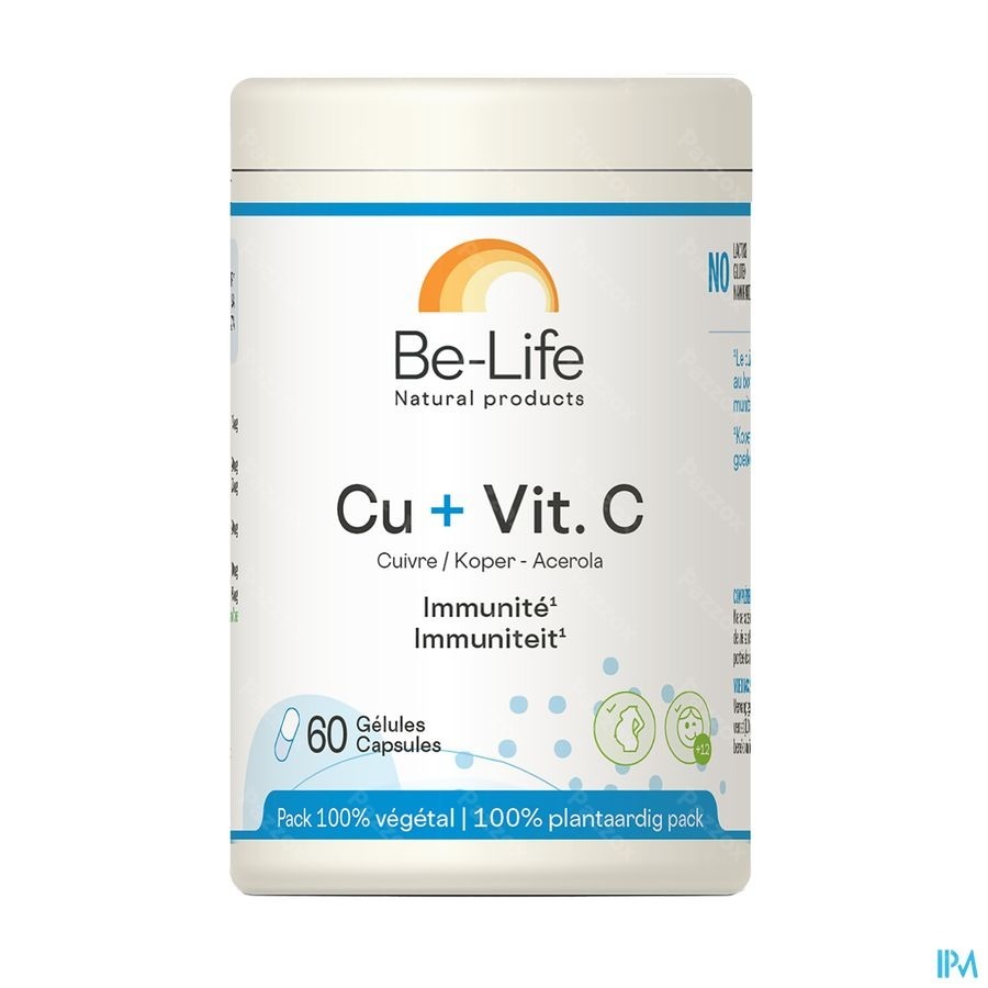 Be-Life Cu + Vitamine C 60 Gélules