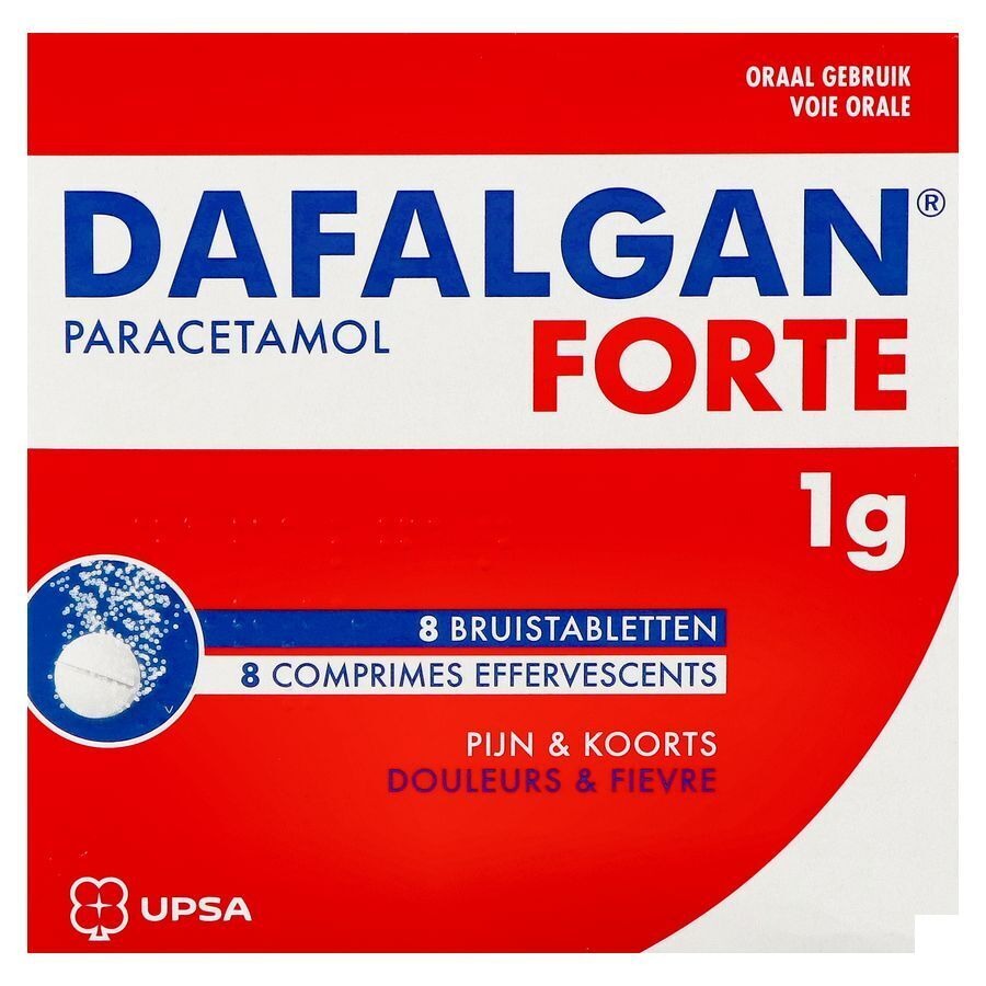 Dafalgan Forte 1g 8 Bruistabletten