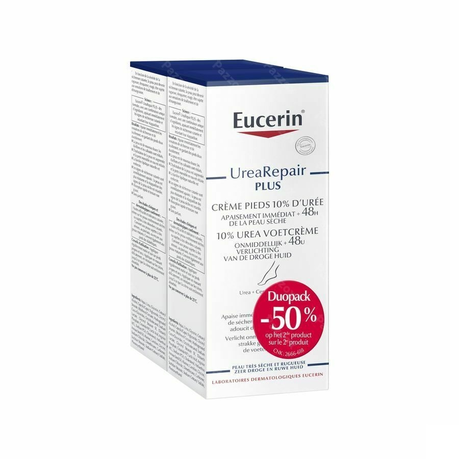 Eucerin Urea Repair Plus Creme Pieds 2x100ml
