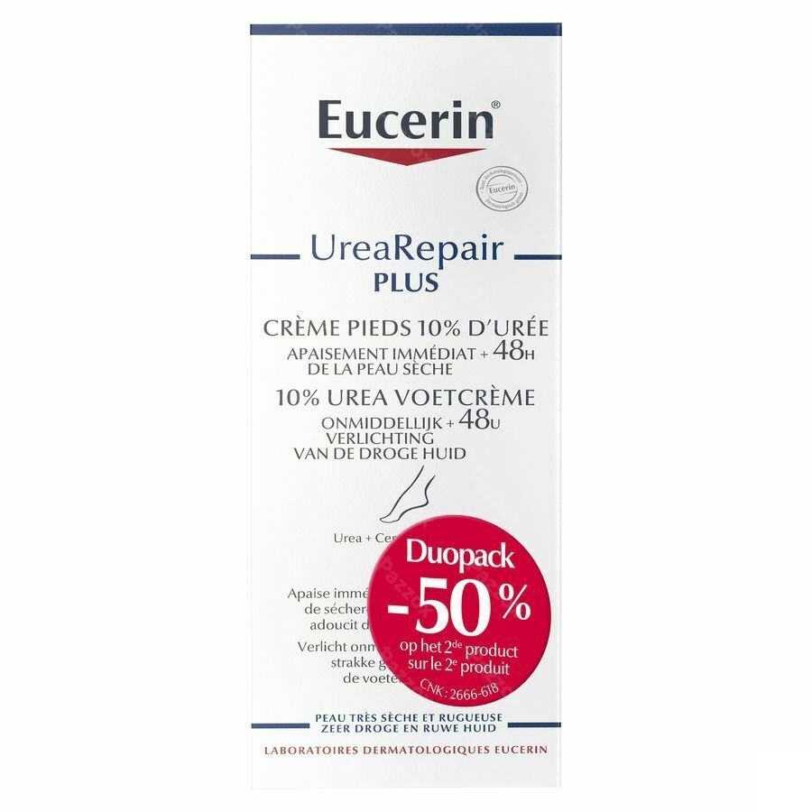 Eucerin Urea Repair Plus Creme Pieds 2x100ml
