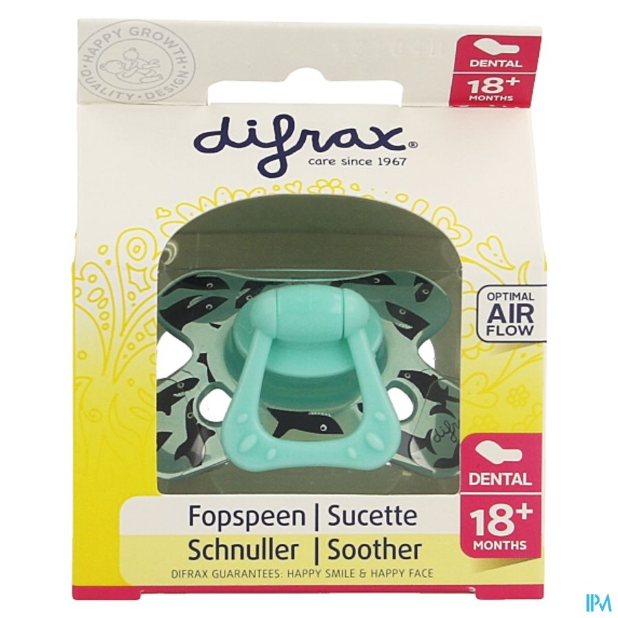 Difrax Fopspeen Sil Dental Xtr Sterk Boy 18m+ 342