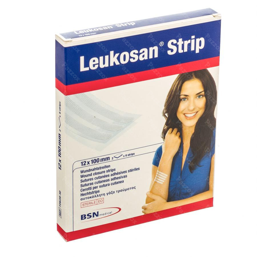 Leukosan Strip Ster 12x100mm Blanc 2x 6 7262810