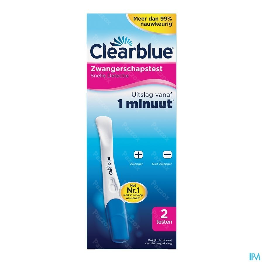 Clearblue Zwangerschapstest Snelle Detectie 2 testen