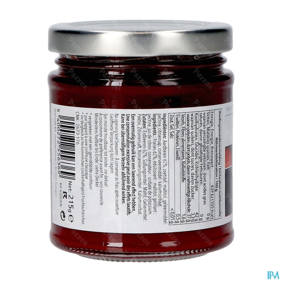 Prodia Tartinade Extra Fraise Maltitol215g Revogan